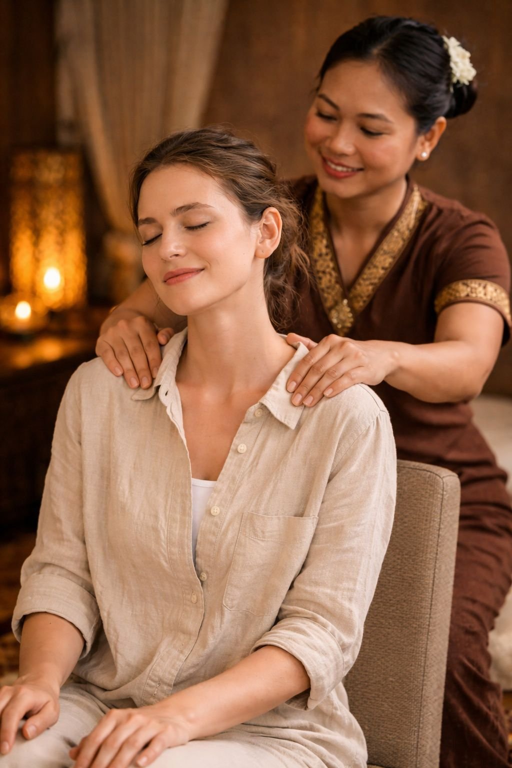 Traditional Thai massage treatment at a professional spa in Hadapsar, pune